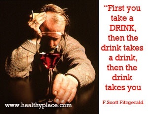 Alkoholisõltuvuse pakkumine - kõigepealt võtate jooki, siis joob jooki, siis joob teid.