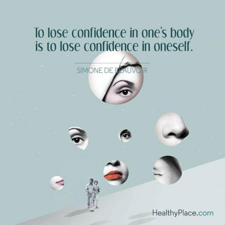 Söömishäirete tsitaat - usu kaotamine oma keha vastu tähendab enesekindluse kaotamist.
