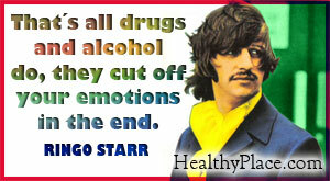 Inspireeriv tsitaat uimastite kuritarvitamise kohta - seda teevad kõik narkootikumid ja alkohol, need katkestasid lõpuks teie emotsioonid.