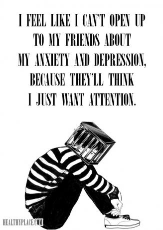 Tsitaat vaimse tervise häbimärgistamise kohta - ma tunnen, et ma ei saa oma ärevuse ja depressiooni suhtes oma sõpradele avada, sest nad arvavad, et tahan lihtsalt tähelepanu.