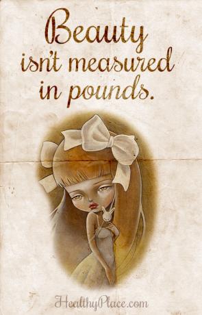 Tsitaat söömishäirete kohta - ilu ei mõõdeta kilodes.