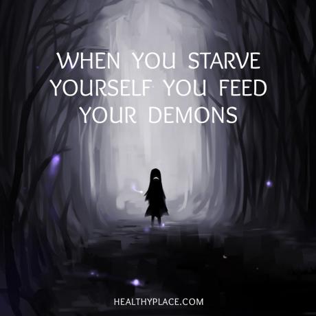 Söömishäirete pakkumine - kui end näljutate, toidate oma deemoneid.