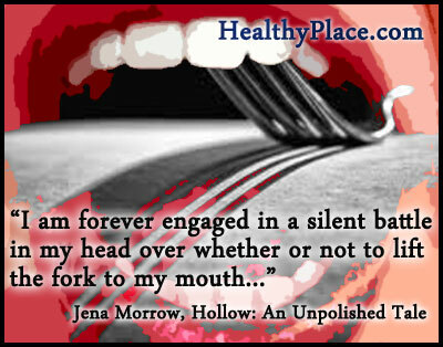Söömishäirete pakkumine - tegelen igavesti peas vaikse lahinguga selle üle, kas tõsta kahvel suhu või mitte ...