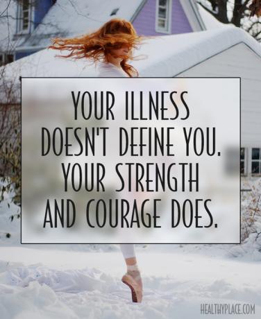 Tsitaat vaimse tervise häbimärgistamise kohta - teie haigus ei määratle teid. Teie jõud ja julgus teevad seda.