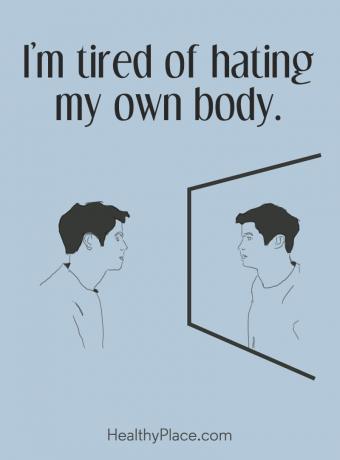 Tsitaat söömishäirete kohta - ma olen väsinud omaenda keha vihkamisest.