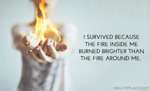 Tsitaat vaimse tervise kohta - jäin ellu, sest tuli minu sees põles eredamalt kui tuli minu ümber.