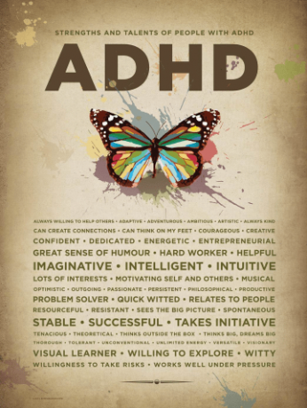 Poster ADHDga laste, teismeliste ja teismeliste enesehinnangu suurendamiseks