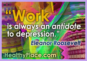 Depressiooni tsitaat - töö on alati depressiooni vastumürk.